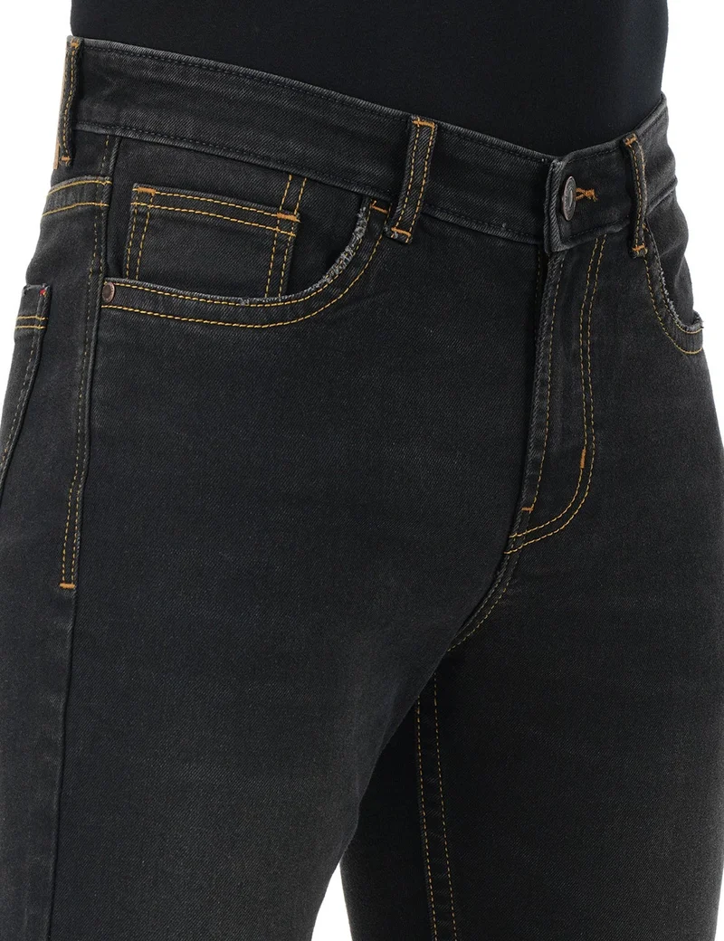 Inkd  Men's Regular Fit Jeans - Mid-Rise | Cotton Blend | Stretchable Fabric | Contrast Stitch | Classic 5 Pocket Styling for Men | Best Price UAE